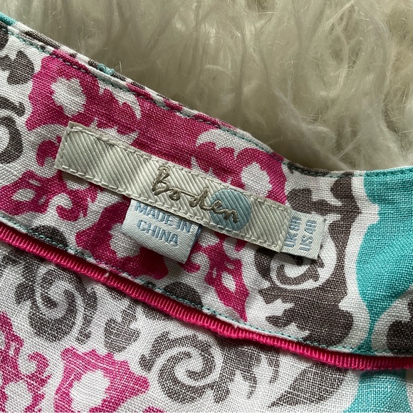 Boden Empire Linen Dress - Picture 3 of 5